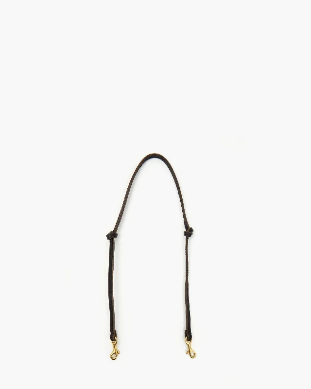 Thin Knotted Shoulder Strap Black