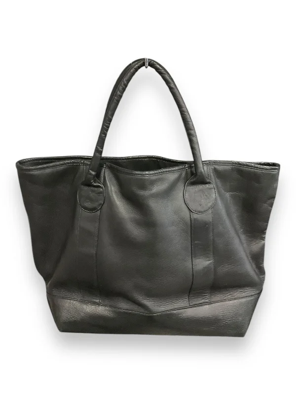 Tote Leather By Clothes Mentor, Size: Large