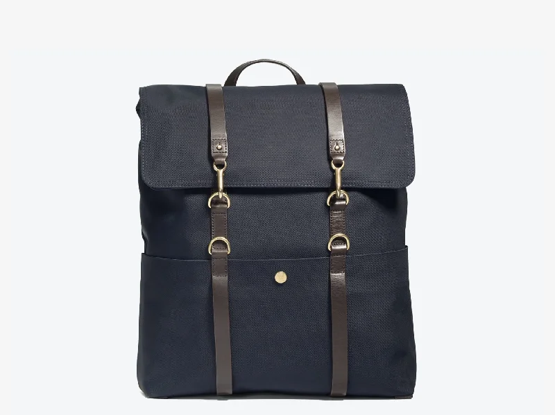 M/S Backpack – Navy/Dark Brown