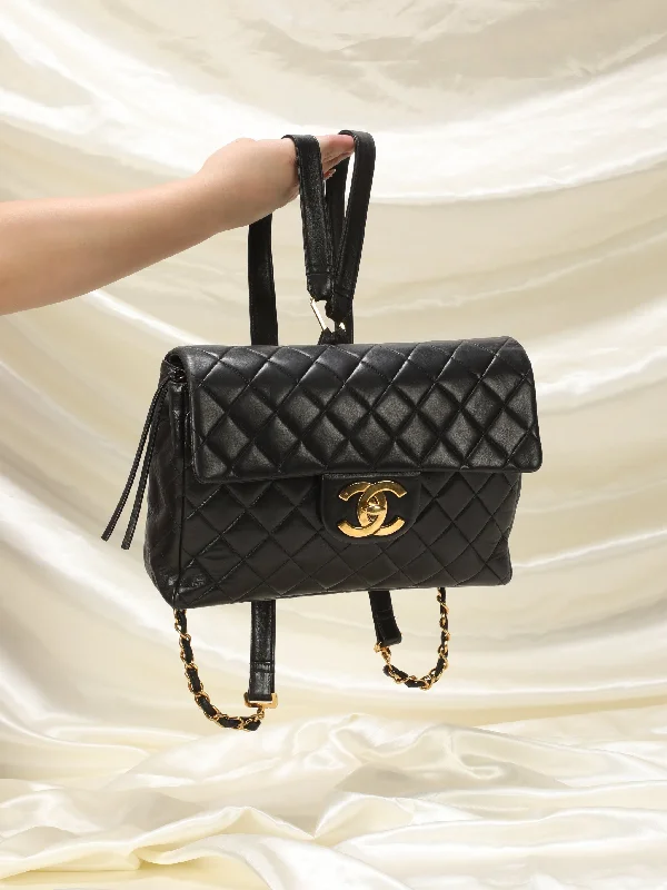 Extremely Rare Chanel Lambskin Classic Flap Backpack