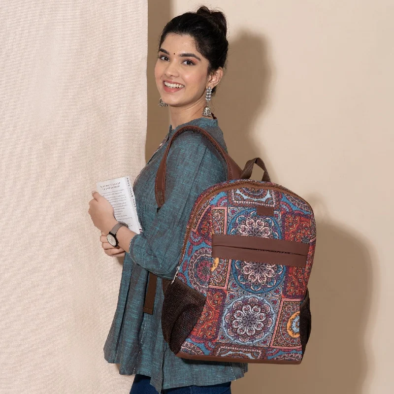 Multicolor Mandala Print Classic Backpack