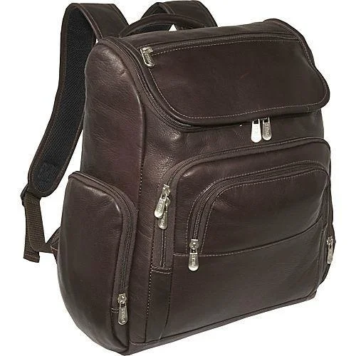 Piel Leather Multi-Pocket Laptop Backpack