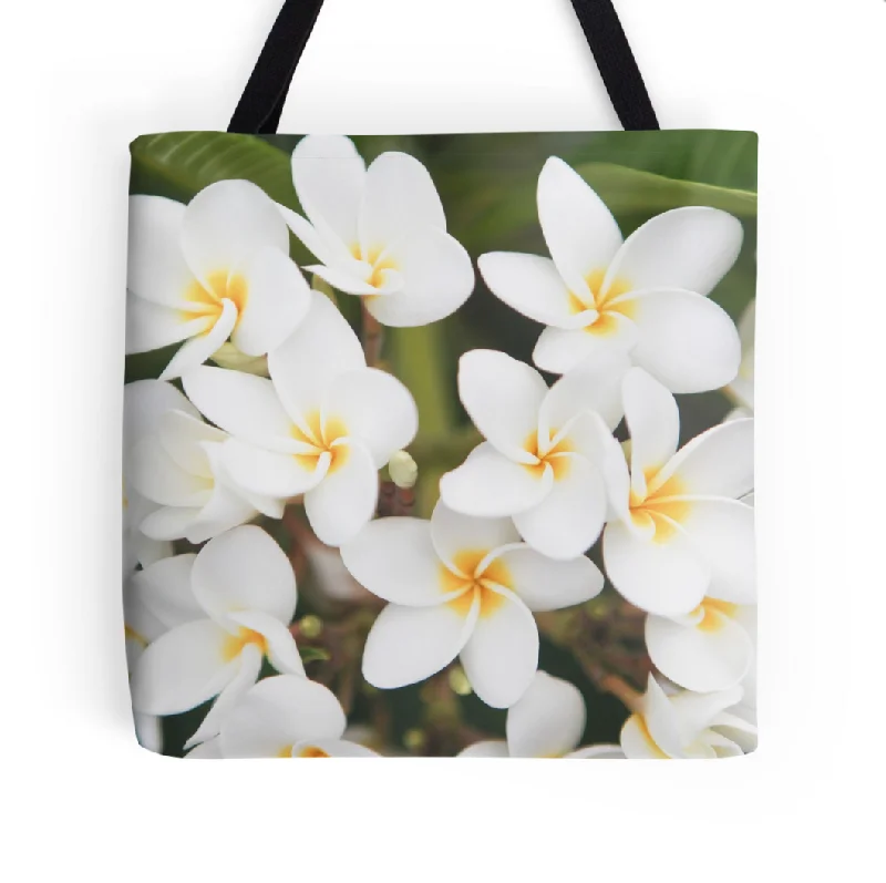 Elegant Plumeria Tote Bag