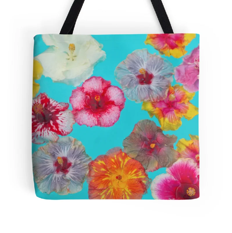 Hibiscus Pool Party Tote Bag