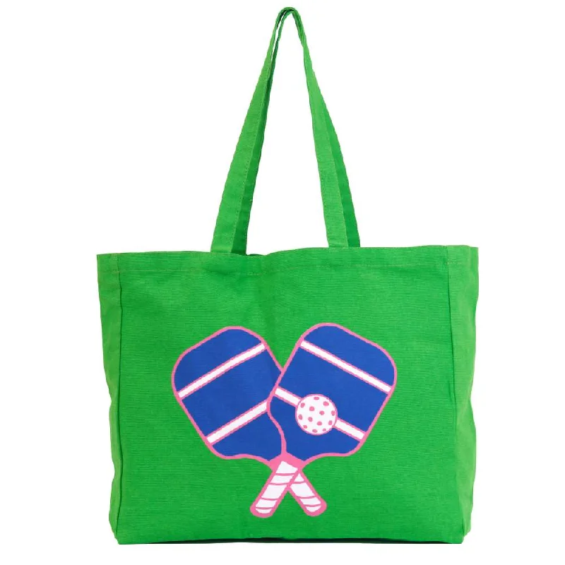 Pickleball Green Little Shopper Tote Bag