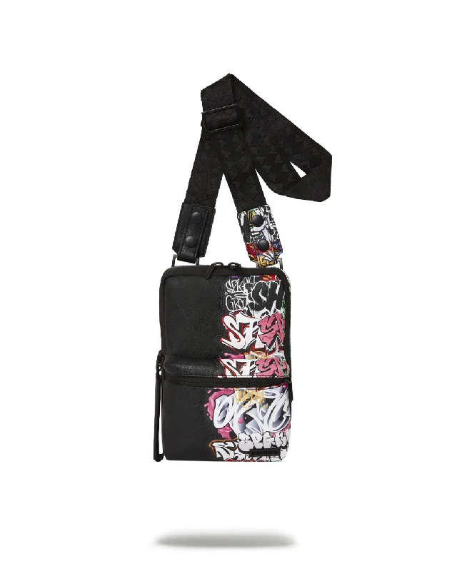 Sprayground Bag HALF GRAFF SLING BAG   Black