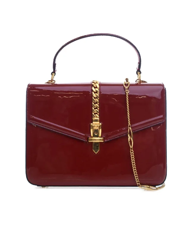 Gucci GG Marmont Matelasse Leather Shoulder Bag - Red