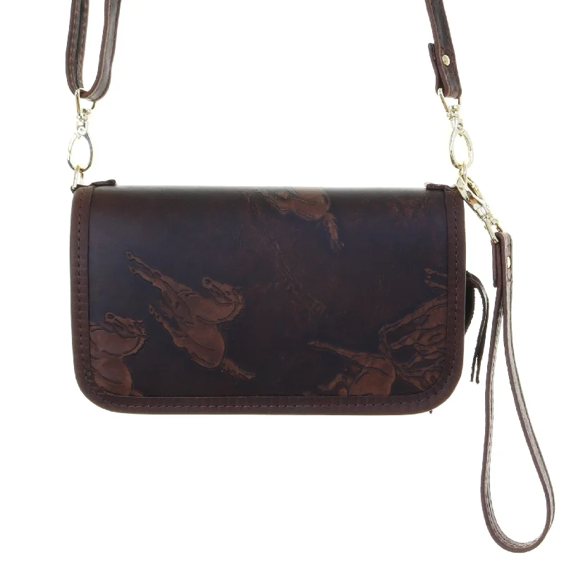 CO216 - Chocolate Wild Horses Clutch Organizer