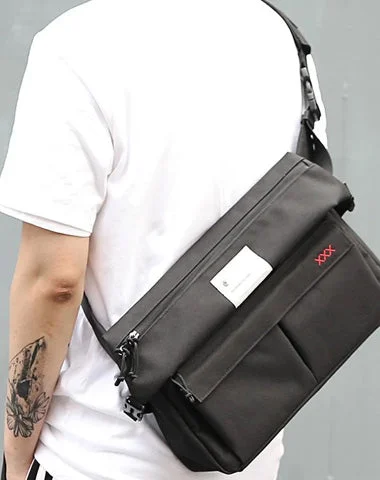 Cool OXFORD CLOTH PVC Men's Shoulder Bag School Bag Messenger Bag For Men