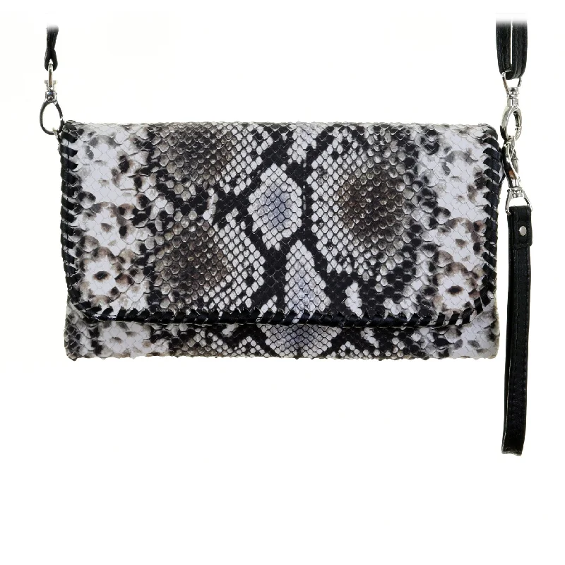 SC67 -Cobra Snake Print Simple Clutch