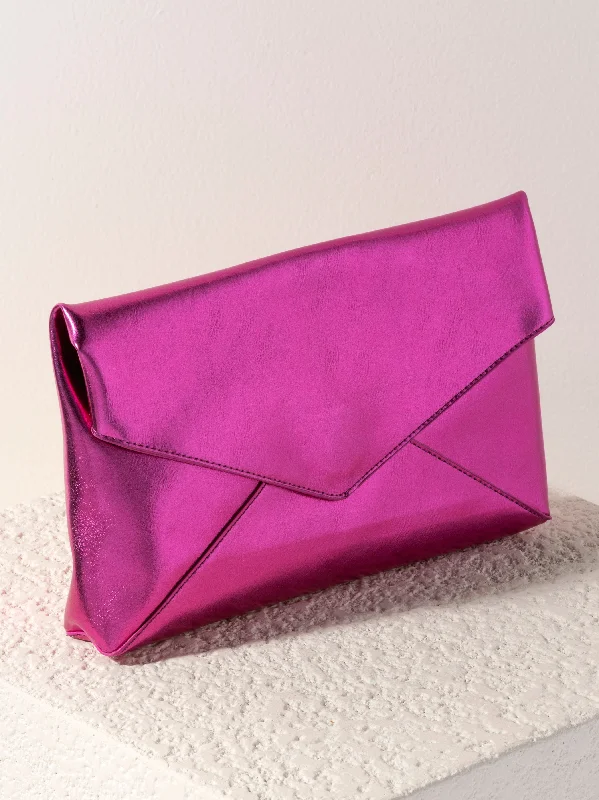 Shiraleah Maddie Envelope Clutch, Magenta