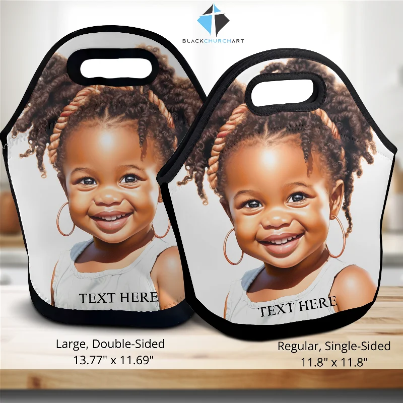 Happy Toddler Girl Lunch Bag