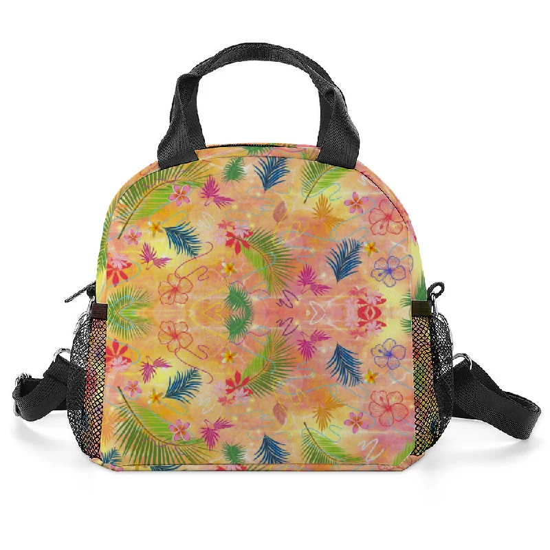 Hawaiian Gold Insulated Lunch Bag with Handles & Shoulder Strap