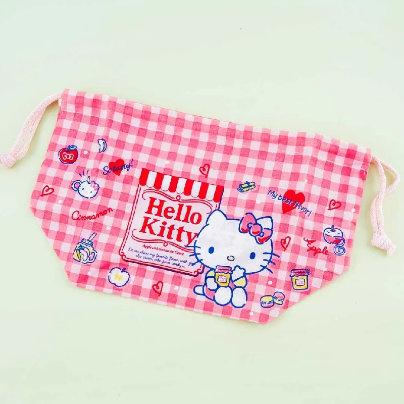 Hello Kitty Apple & Cinnamon Drawstring Lunch Bag