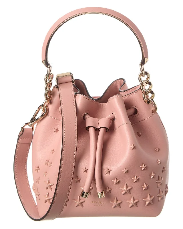 Jimmy Choo Bon Bon Small Leather Bucket Bag