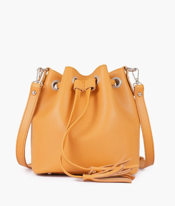 Mustard bucket bag