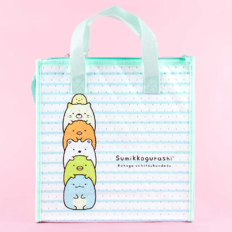 Sumikko Gurashi Striped Insulated Lunch Tote