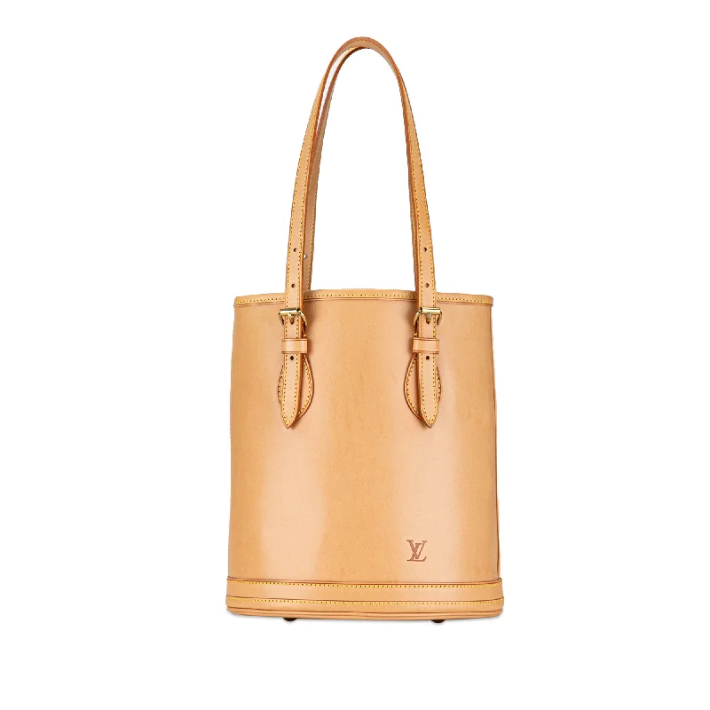 Tan Louis Vuitton Nomade Petit Bucket